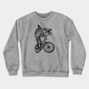 SEEMBO Tiger Fish Cycling Bicycle Cyclist Bicycling Biking Crewneck Sweatshirt